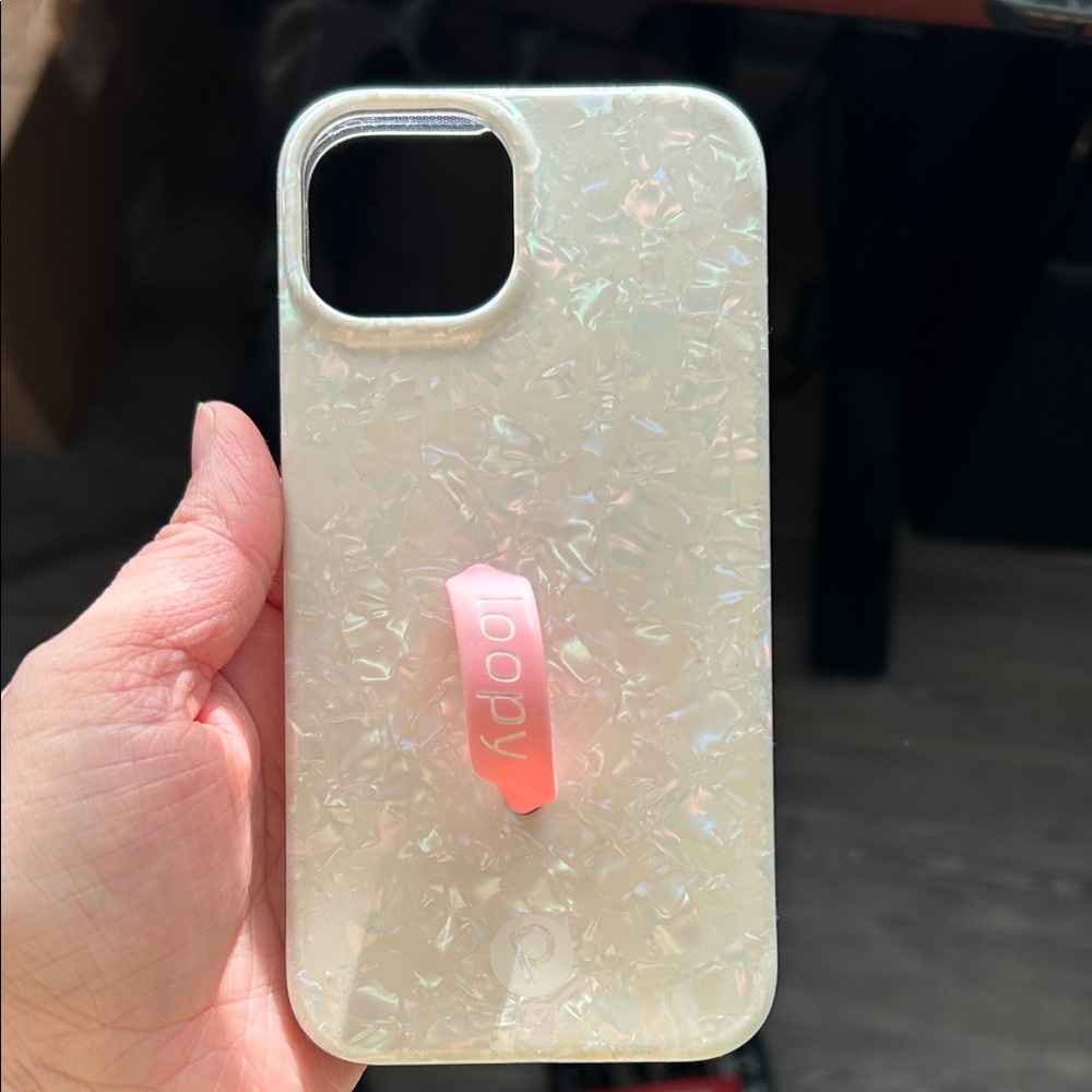 Loopy Case Iridescent with Pink Loop Phone Case